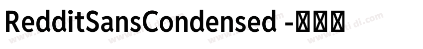 RedditSansCondensed 字体转换